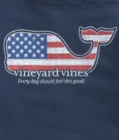 Boys' vineyard vines Americana Whale Short-Sleeve Pocket Tee