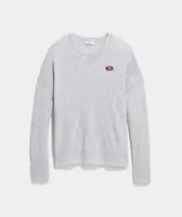 Womens San Francisco 49ers Cashmere Crewneck