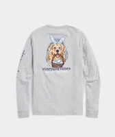 Easter Dog Long-Sleeve Pocket Tee