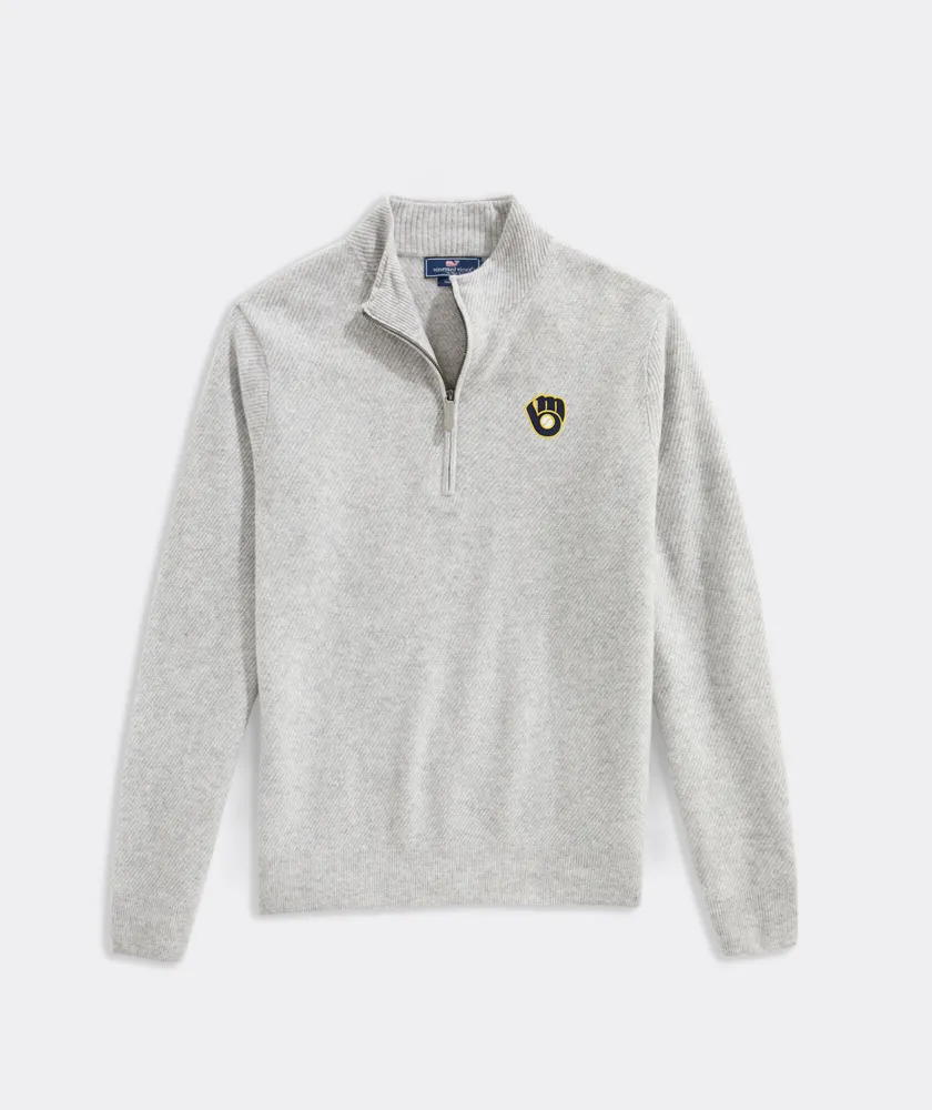 Milwaukee Brewers Cat Cay Cashmere Quarter-Zip