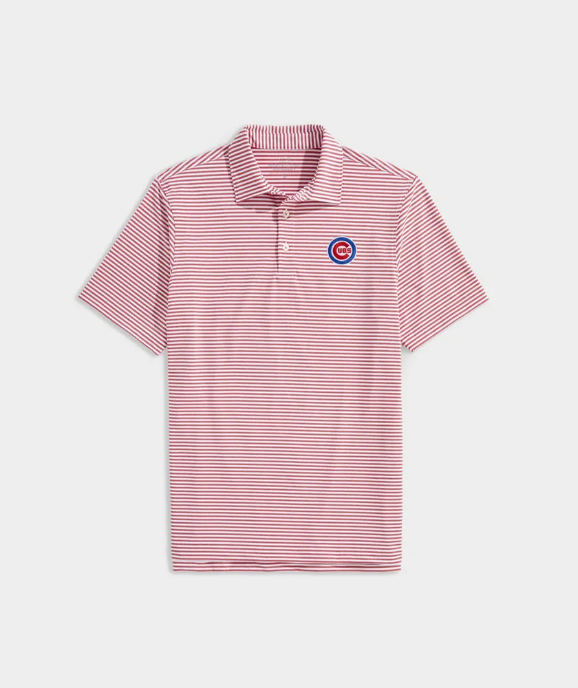 Chicago Cubs Winstead Stripe Sankaty Polo