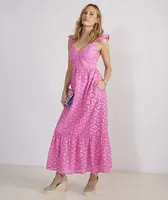 Eyelet Maxi Dress