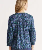 Floral Pleated Top