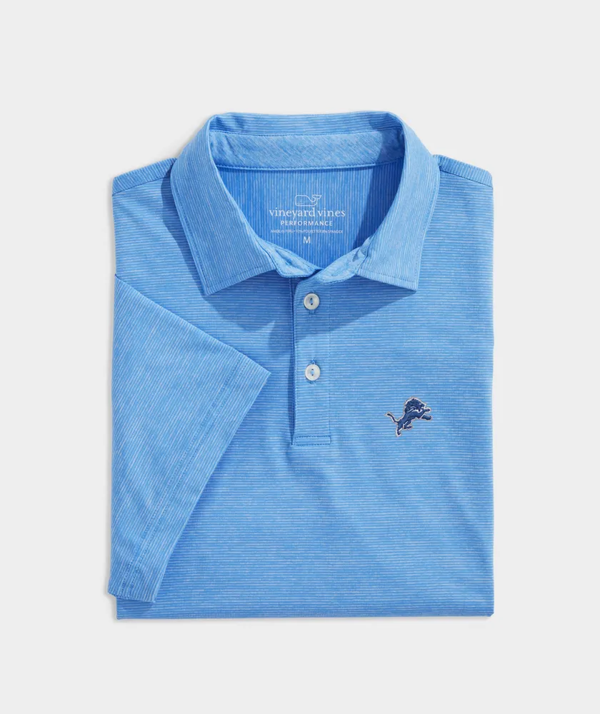 Detroit Lions Destin Stripe Sankaty Polo