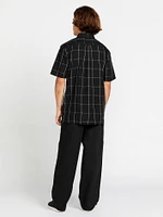 Schroff X Volcom Plaid Short Sleeve Shirt - Black