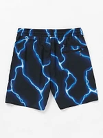 Featured Artist Travis Spinks Ascender Elastic Waist Shorts - Black