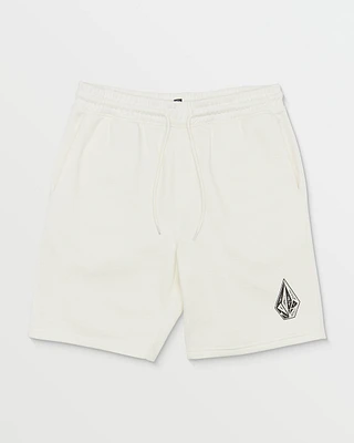 Cement Fleece Shorts - Off White Heather