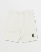 Cement Fleece Shorts - Off White Heather