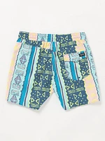 Lido Print Trunks - Crete Blue