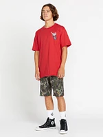 Ice Cold Stoke Short Sleeve Tee - Ribbon Red