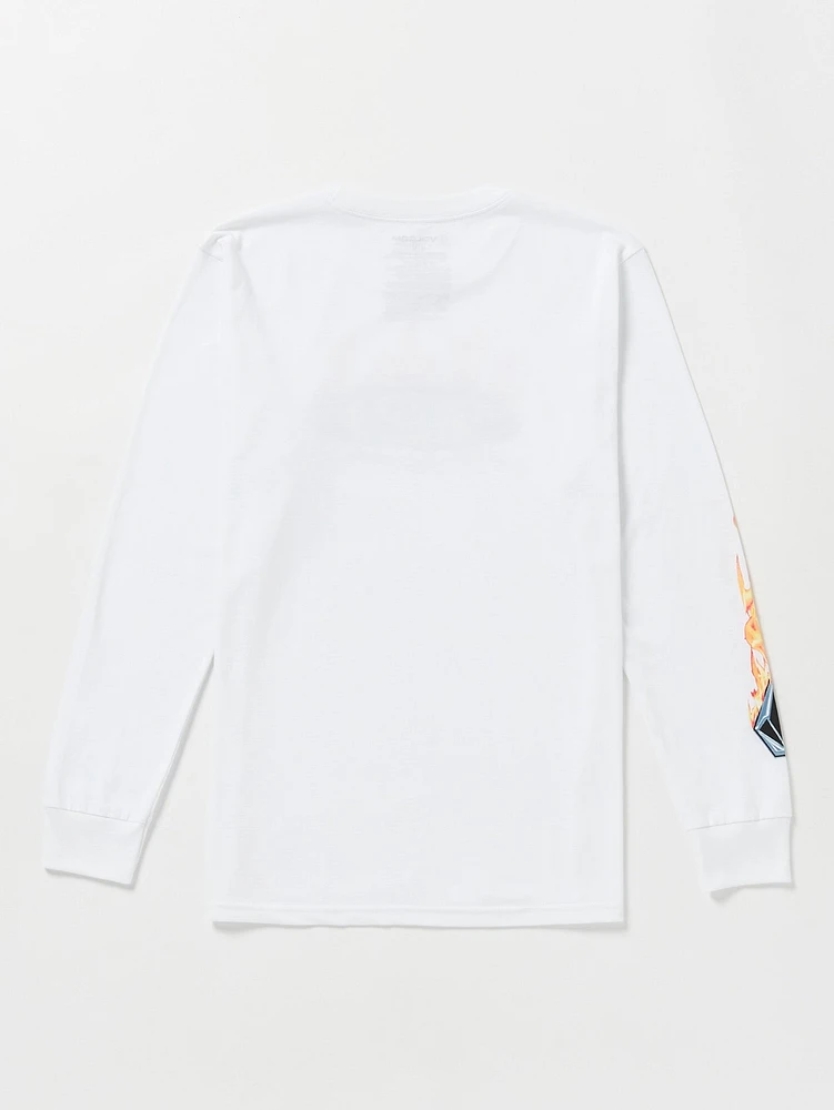 Combust Long Sleeve Tee - White