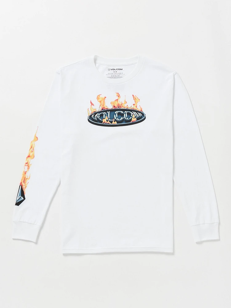 Combust Long Sleeve Tee - White