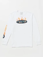 Combust Long Sleeve Tee - White