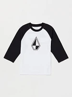 Schroff X Volcom 3/4 Raglan Tee - White