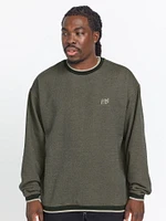 Volcom Entertainment Hockey Dad Crew Sweatshirt - Lemon Heather