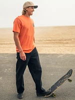 Flamed Short Sleeve Tee - Turbo Orange