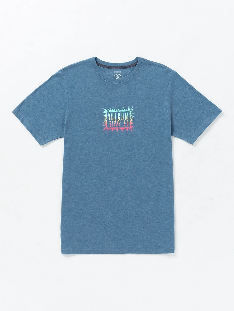 Primed Short Sleeve Tee - Stone Blue Heather