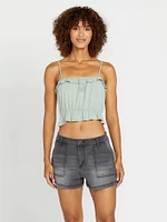 Glowing Up Cami Top - Sea Glass