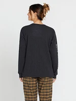 Dede Lovelace Long Sleeve Shirt - Black/Charcoal