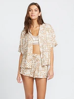 Sunny Daze Short Sleeve Shirt - Mocha