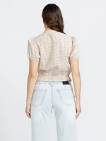 Third Eyelet Top - Mushroom