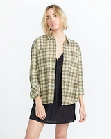 Plaid To Meet U 2 Long Sleeve Top