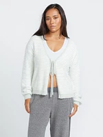 Lived Lounge Tie Cardigan - Chlorine