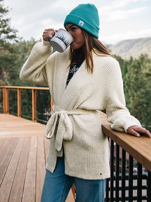 Lived Lounge Cozy Wrap Cardigan - Cream