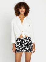 Coco Ho Rib Shorts - Black White