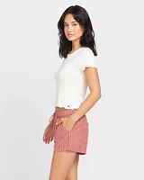 Sunday Strut Shorts - Mauve Rose