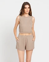 Lived Lounge Knit Shorts - Concrete