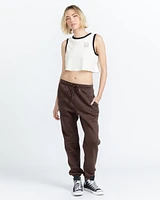 Stone Heart Up Pants - Dark Chocolate