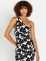 Coco Ho Assym Dress - Black White