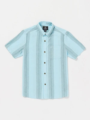 Big Boys Flaxstone Short Sleeve Shirt - Crystal Blue