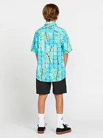 Big Boys Bamboozeled Floral Short Sleeve Shirt - Clearwater