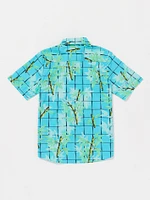 Big Boys Bamboozeled Floral Short Sleeve Shirt - Clearwater