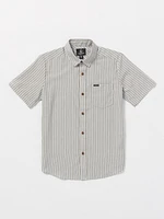 Big Boys Barstone Woven Short Sleeve Shirt - Tower Grey