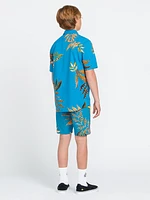 Big Boys Lido Print Mod-Tech Trunks - Ocean Teal