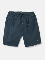 Big Boys Villa Rue Elastic Waist Shorts - Midnight Blue