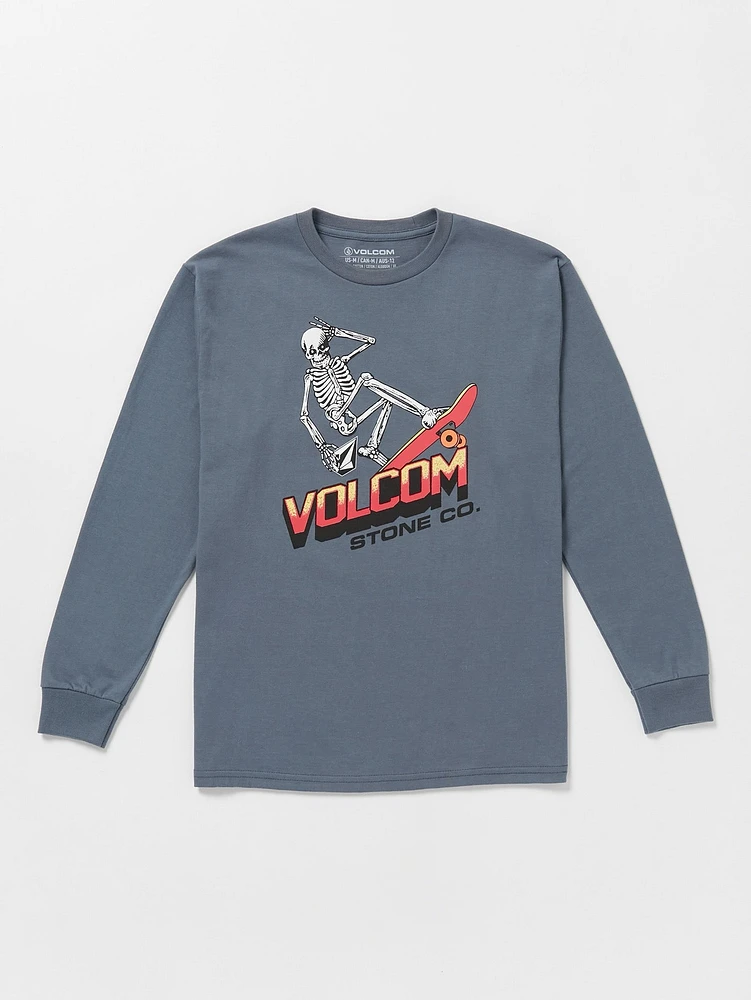 Big Boys Bone Slide Long Sleeve Tee - Dark Slate