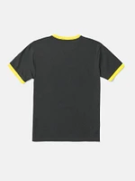 Big Boys Crash Test Ringer Short Sleeve Tee - Stealth