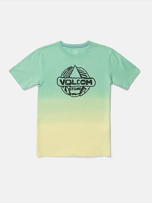 Big Boys Wobbled Short Sleeve Tee - Dusty Aqua