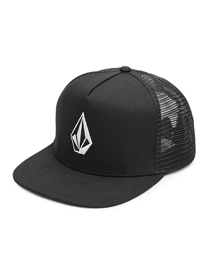 V Full Stone Trucker Hat - Black