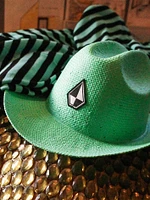 Schroff X Volcom Straw Hat - Dusty Aqua