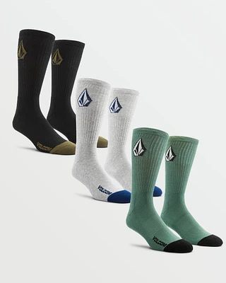 Full Stone Socks 3 Pack - Petro