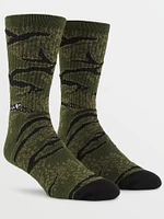 Caustic Camo Socks - Squadron Green