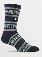 Dosage Stripe Socks - Navy