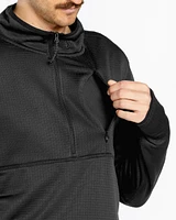 Mens Gridlock Mock Neck Fleece