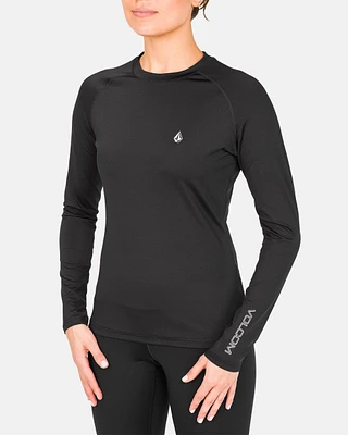 Womens V-Science Crew - Black