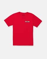 Toddler Boys Vibeout Short Sleeve Tee - Red